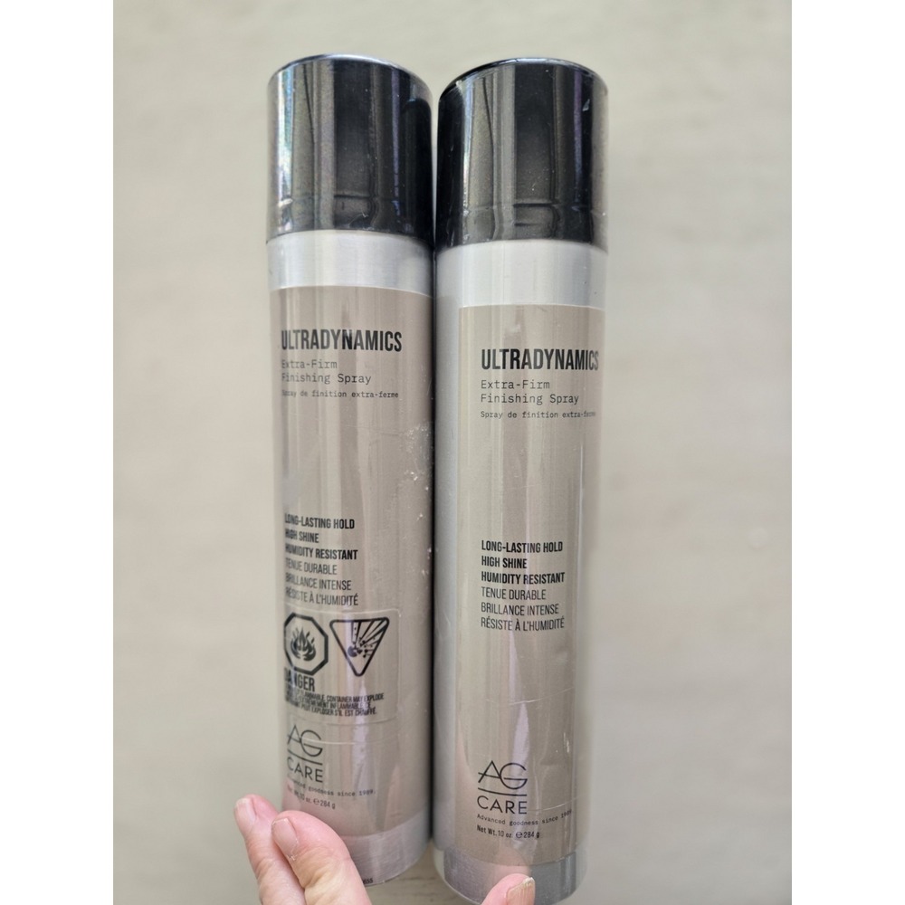 2 ULTRADYNAMICS Extra Firm Finishing Spray Long Lasting Hold 10 oz NEW Sealed